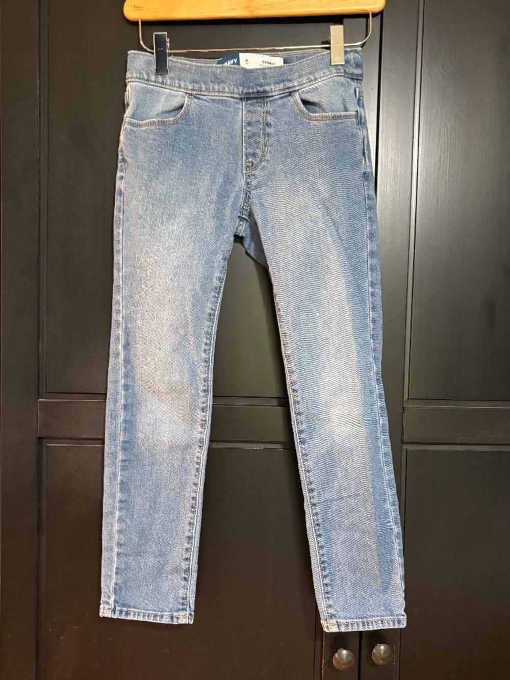 Old Navy Wow Skinny Pull-On Jeans for Girls, Size M (8)